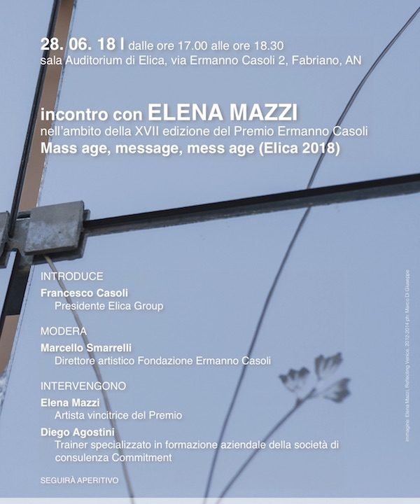 A Fabriano, Elena Mazzi, vincitrice del Premio Ermanno Casoli 2018