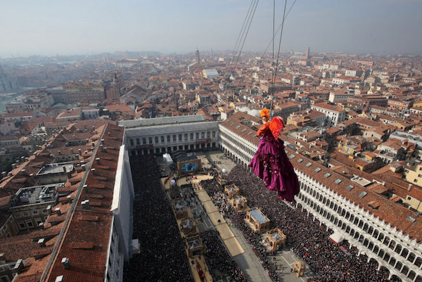 Elisa Costantini, Angelo del Carnevale di Venezia 2018, pronta a volare nel cielo sopra Piazza San Marco
