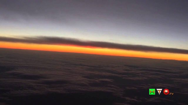 Sunset at 33000 Ft – Delta Flight EWR – FCO
