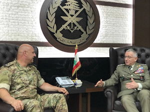 Il Generale Graziano visita il suo omologo libanese “fondamentale continuare a lavorare in stretta sinergia per la stabilità del Paese”