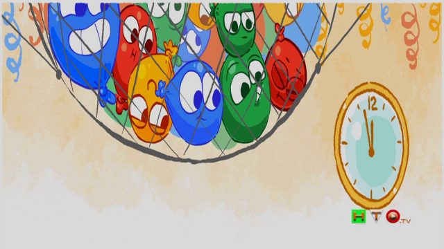 Ultimo Doodle di Google del 2016 – L’attesa del capodanno