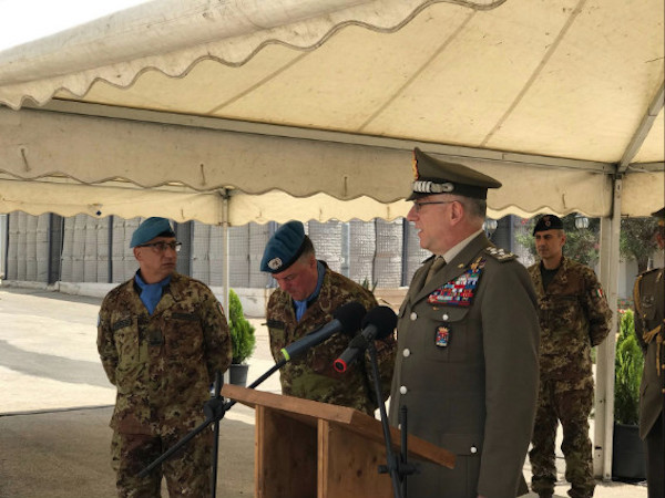 Il Generale Graziano alla cerimonia del cambio di Comando della missione UNIFIL