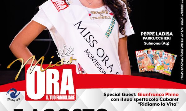Bellezza: il 3 agosto Miss Ora sbarca a Sulmona