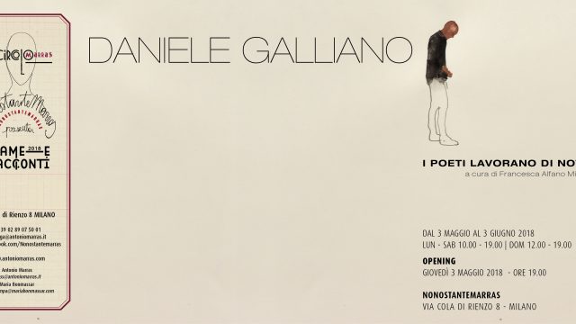 NonostanteMarras: inaugurazione mostra: “Daniele Galliano. I poeti lavorano di notte”