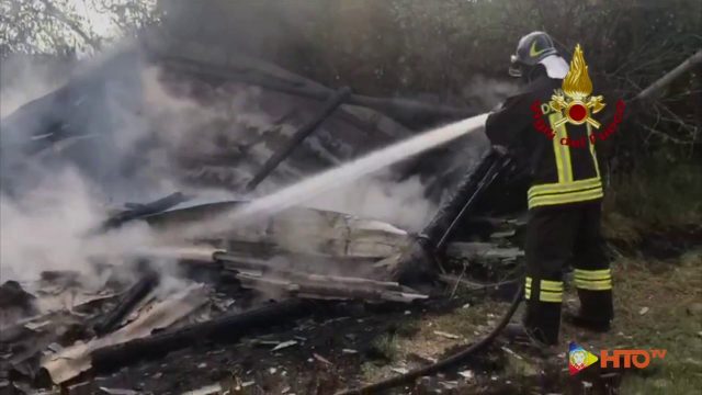 Vigili del Fuoco – Felino loc. S. Michelino Gatti (PR), Incendio capannone agricolo