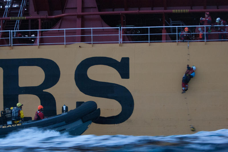 Sei attivisti di Greenpeace arrestati a bordo di una nave che trasporta olio di palma in Europa