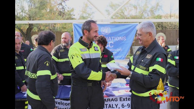 Vigili del Fuoco – Pisa, Consegna patch agli operatori dei VVF che hanno conseguito la prestigiosa certificazione ONU-INSARAG