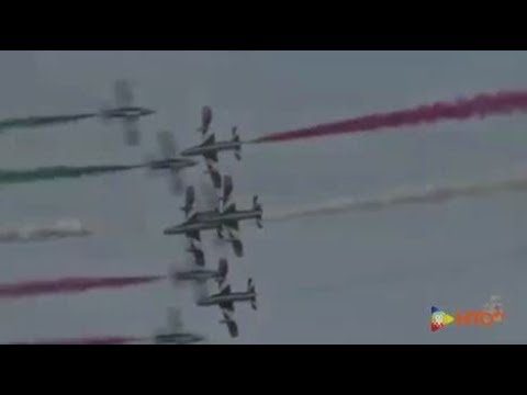 Aeronautica Militare – Le Freccie Tricolori, con i loro 10 MB 339 PAN, terminano la stagione acrobatica
