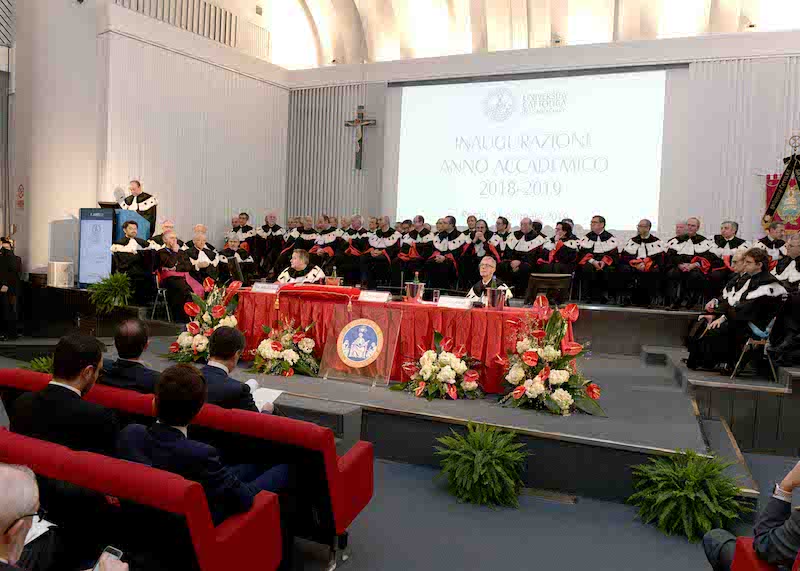Il Presidente del Consiglio Giuseppe Conte all’Inaugurazione dell’Anno Accademico dell’Università Cattolica