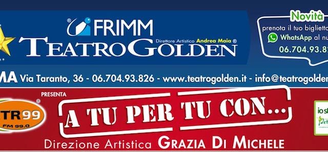 Morgan apre la rassegna “A tu per tu con…” il 23 e 24 marzo al Teatro Golden