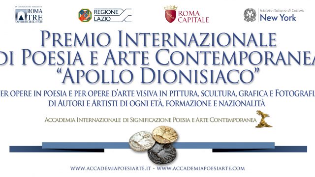 Il Premio Internazionale di Poesia e Arte Contemporanea Apollo dionisiaco invita alla celebrazione del senso della bellezza