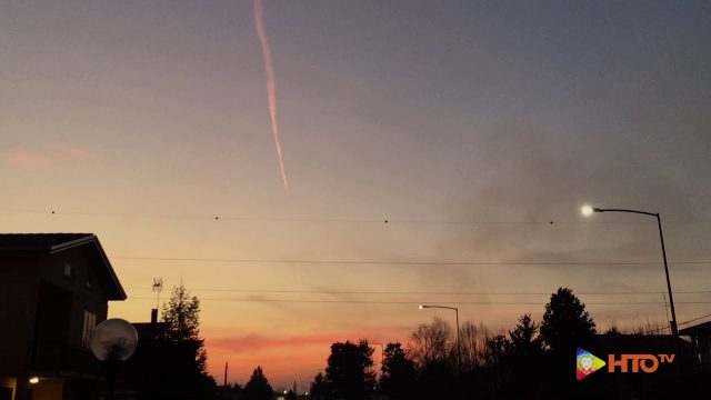 Spettacolare tramonto nell’immediato entroterra della Provincia di Venezia (500x)