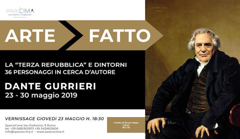 “Arte Fatto –  la Terza Repubblica e dintorni “ 36 personaggi in cerca d’autore, la personale di Dante Gurrieri