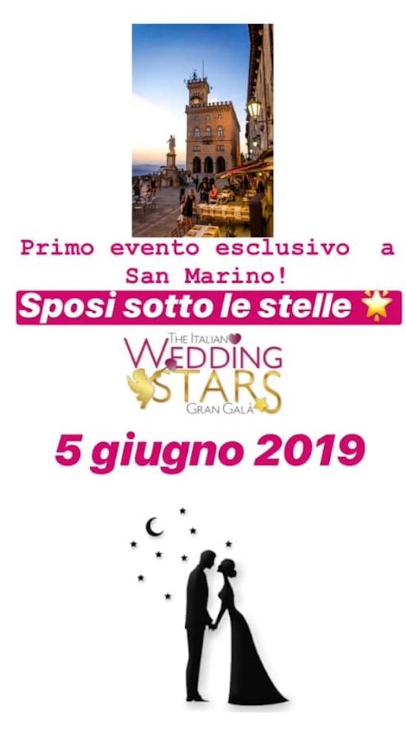 Le stars del wedding brillano sotto il cielo di San Marino