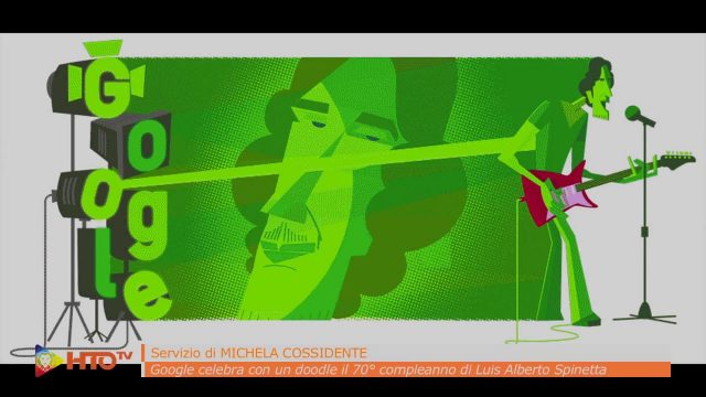 Google celebra con un doodle il 70° compleanno del cantante, chitarrista e compositore Argentino Luis Alberto Spinetta (El Flaco)