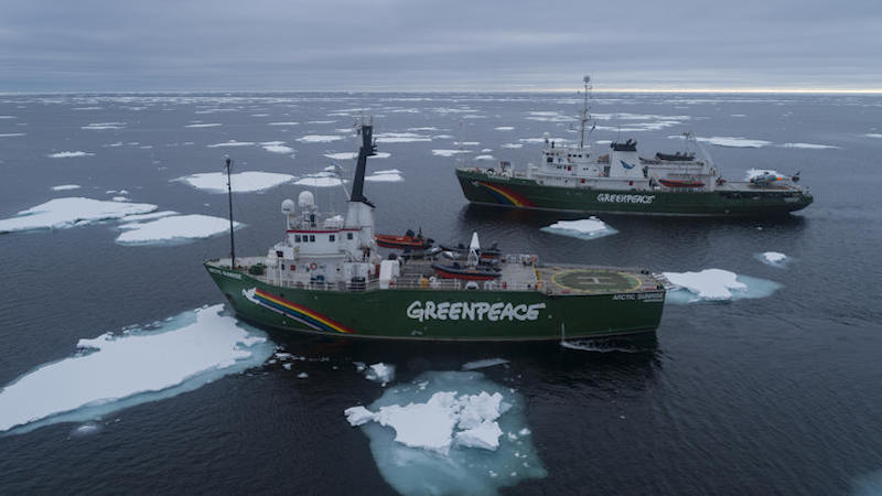 Clima: due navi di Greenpeace in Antartide per una missione scientifica