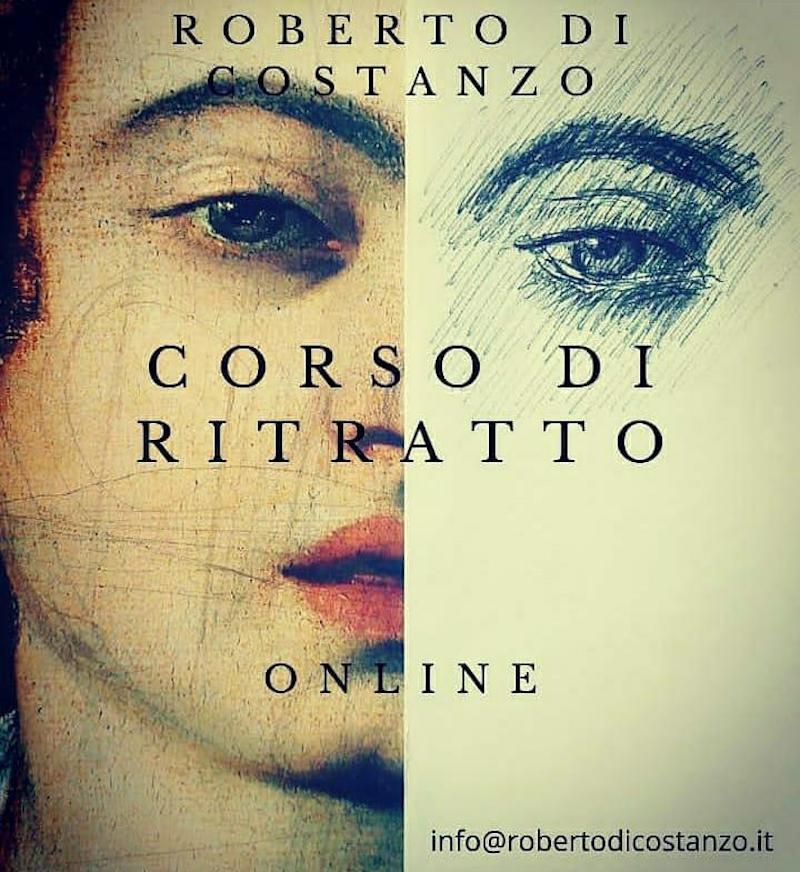#iorestoacasa con l’Arte: l’artista Roberto Di Costanzo riparte dal Bello con i suoi corsi online di ritratto
