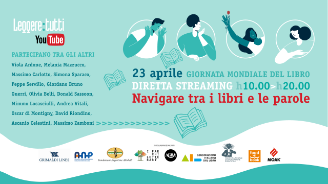 “Navigare tra i libri e le parole”: la maratona culturale di “Leggere: tutti” per la Giornata mondiale del libro il 23 aprile 2020