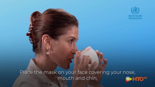 OMS – Le istruzioni per il corretto uso delle mascherine, lavabili, in tessuto