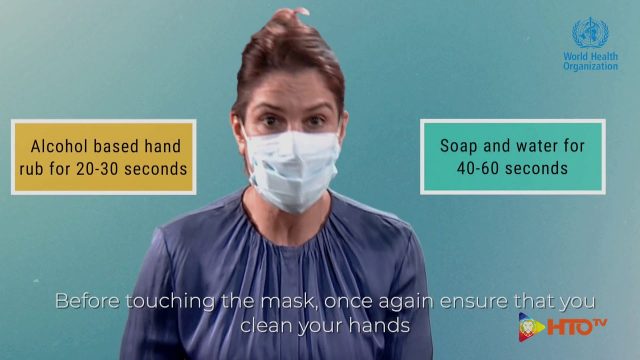 OMS – Le istruzioni per il corretto uso delle mascherine chirurgiche monouso