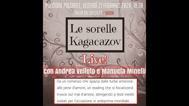 EMOZIONI E PAROLE D’AUTORE – Presentazione libri di Andrea Velluto e reading di poesie