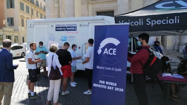 SIMIT, AISF ed EPAC ONLUS: Test congiunti Epatite C e Covid-19 a Roma. L’ambulatorio mobile farà prossimamente tappa in Lombardia e in Campania