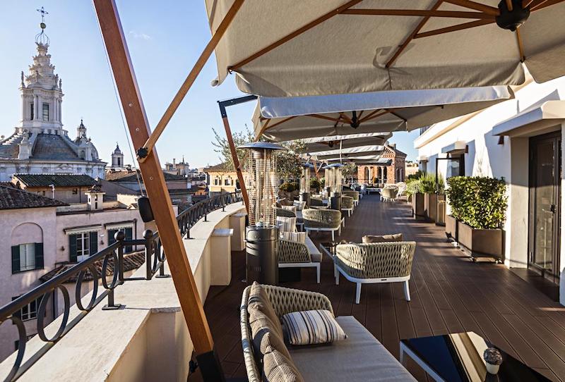 Riapre la terrazza del “The Pantheon Iconic Rome Hotel”: salotto di stile e gusto con splendida vista su Roma