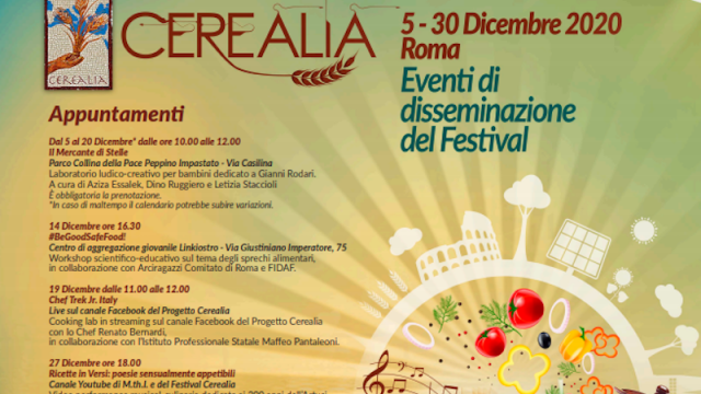 Parte oggi il Festival Cerealia,  la festa dei cereali e del Mediterraneo:  tanti gli eventi “disseminati” tra arte e gastronomia
