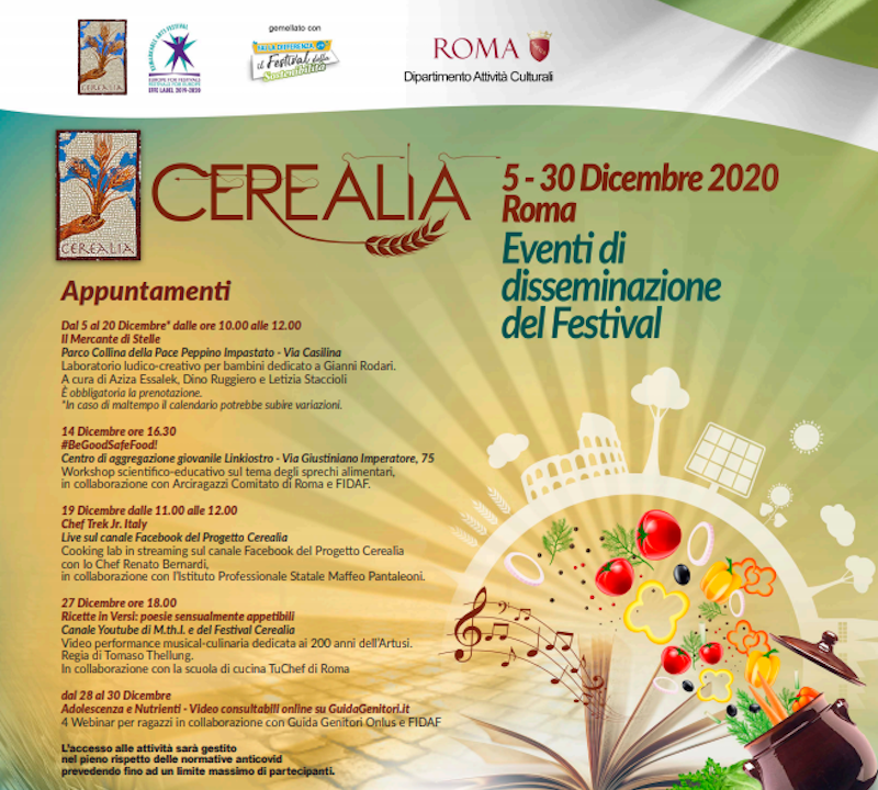 Parte oggi il Festival Cerealia,  la festa dei cereali e del Mediterraneo:  tanti gli eventi “disseminati” tra arte e gastronomia