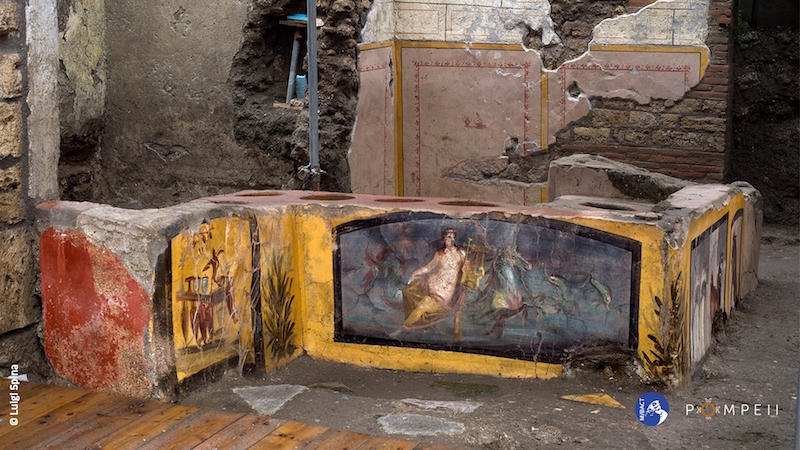 MiBACT – Pompei (NA), Scoperta straordinaria, riaffiora intatto il Termopolio della Regio V