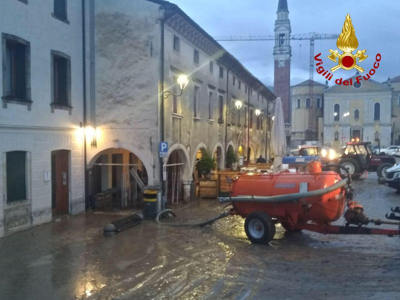Vigili del Fuoco – Veneto, Forte ondata di maltempo ha colpito tutta la Regione, interventi nelle Province di Belluno, Vicenza, Treviso e Venezia