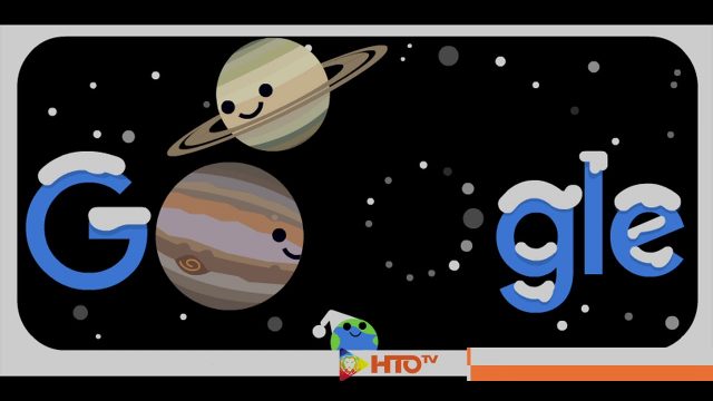 Doodle gi Google – Celebrating Winter 2020 and The Great Conjunction! (Northern Hemisphere)