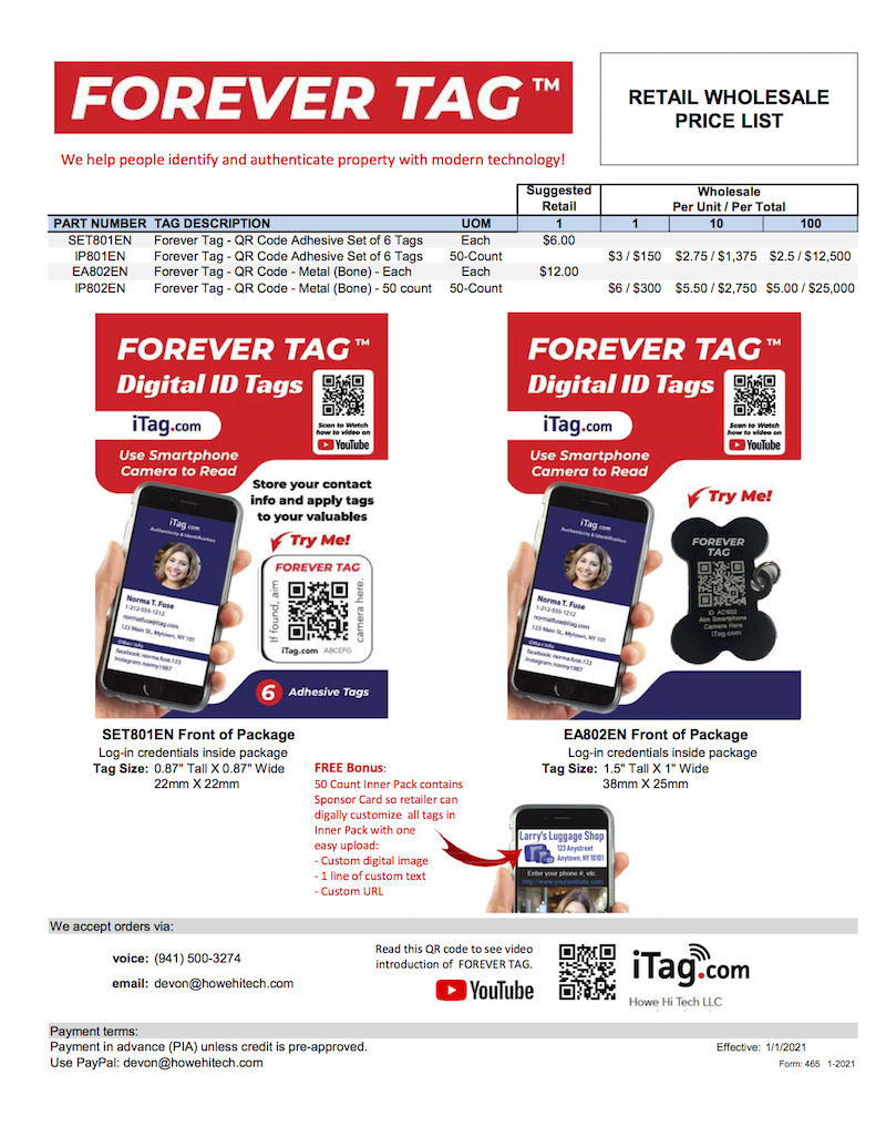 CES 2021 Las Vegas – Digital ID tags you keep forever