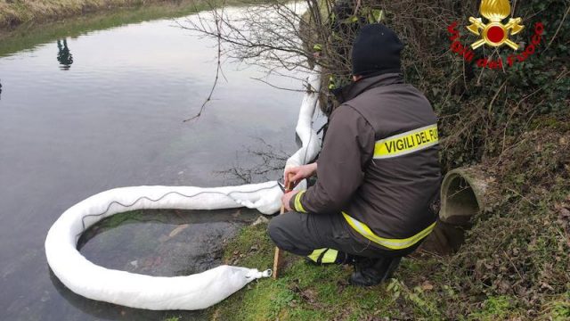 Vigili del Fuoco – Biancade (TV), Sversamento di gasolio nel fiume Musestre