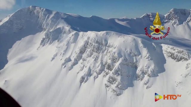 Vigili del Fuoco – Castelnuovo di Garfagnana Loc. alta valle del Serchio: Ricognizione aerea dopo le copiose precipitazioni nevose