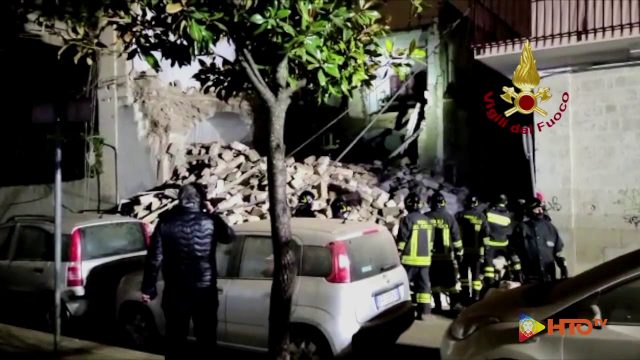 Vigili del Fuoco – Modugno (BA), Crollo edificio nel centro storico: nessun ferito