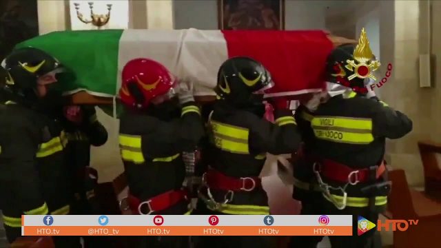 Vigili del Fuoco – Ossi (SS), Le esequie di Tonello Scanu deceduto in servizio a Nulvi