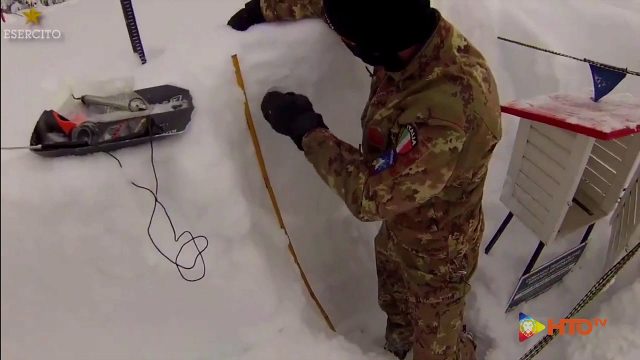 Gli Alpini del 3° Reggimento Artiglieria da Montagna impegnati nel servizio Meteomont