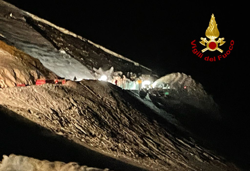 Vigili del Fuoco – Monte Grappa Loc. Forcelletto (VI), Aggiornamento delle ore 21:00 Slavina al Rifugio Bassano