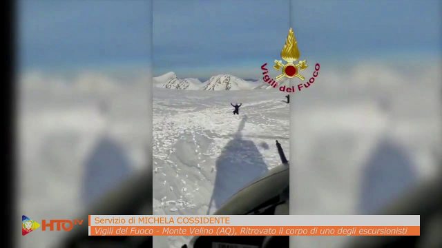 Vigili del Fuoco – Monte Velino (AQ), Ritrovato il corpo senza vita di uno dei 4 escursionisti dispersi dal 24 Gennaio