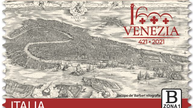 MISE – Emissione di un francobollo celebrativo di Venezia, nel 1600° anniversario della fondazione