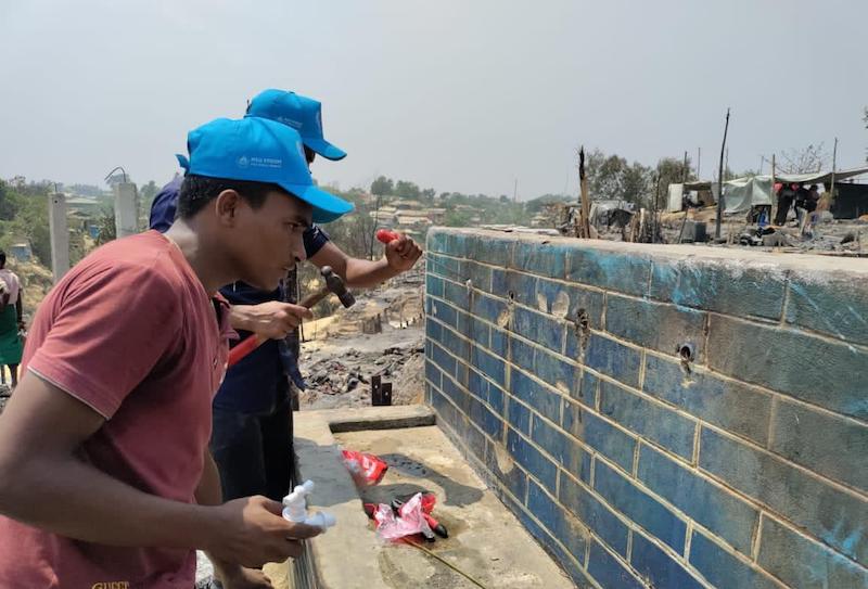 UNICEF – Bangladesh: un incendio devastante mette in fuga migliaia di persone nei campi per rifugiati rohingya a Cox’s Bazar