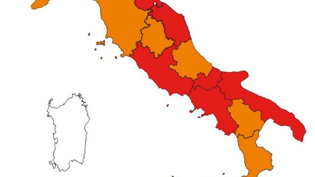 Covid-19: Sardegna e Molise in arancione, Campania resta rossa
