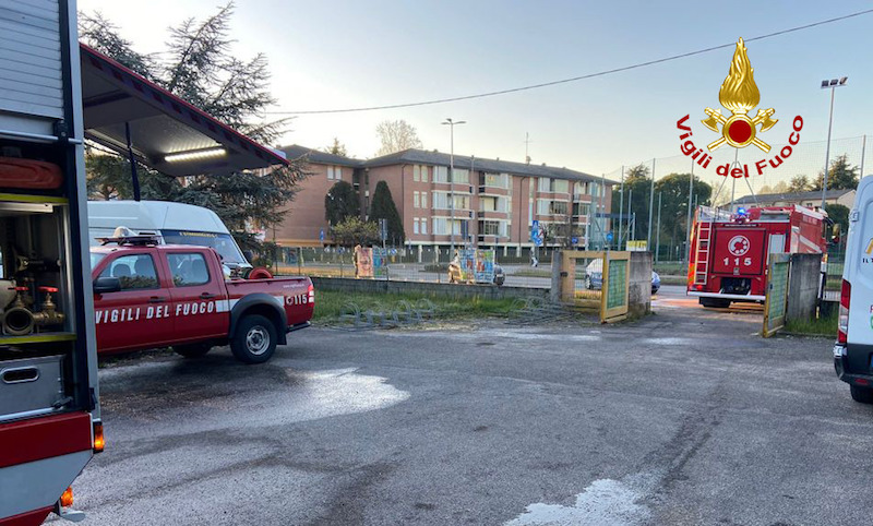 Vigili del Fuoco – Padova, Principio di incendio in una ex scuola elementare usata come rifugio di fortuna da senzatetto