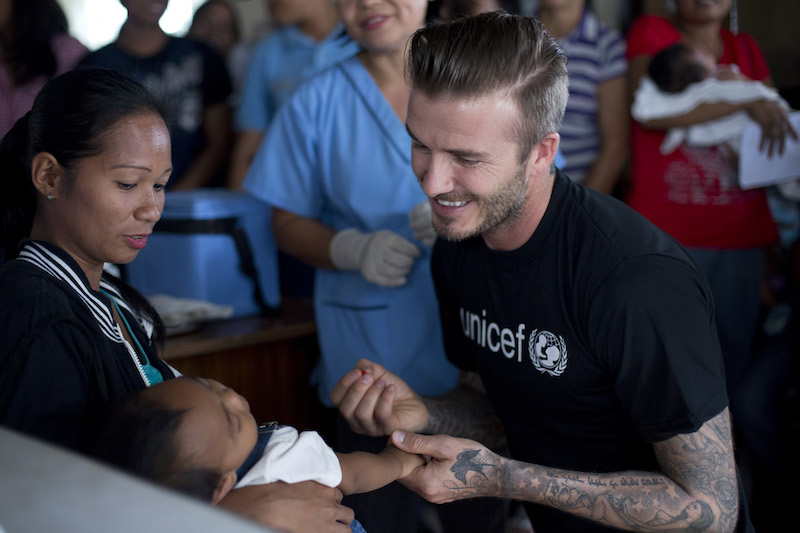 UNICEF: Al via la Settimana Mondiale delle Vaccinazioni (24-30/aprile) con David Beckham