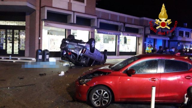 Vigili del Fuoco – Vicenza, Incidente mortale in Viale Camisano: Militare USA 19enne della Casema Ederle deceduto, gli altri due occupanti feriti
