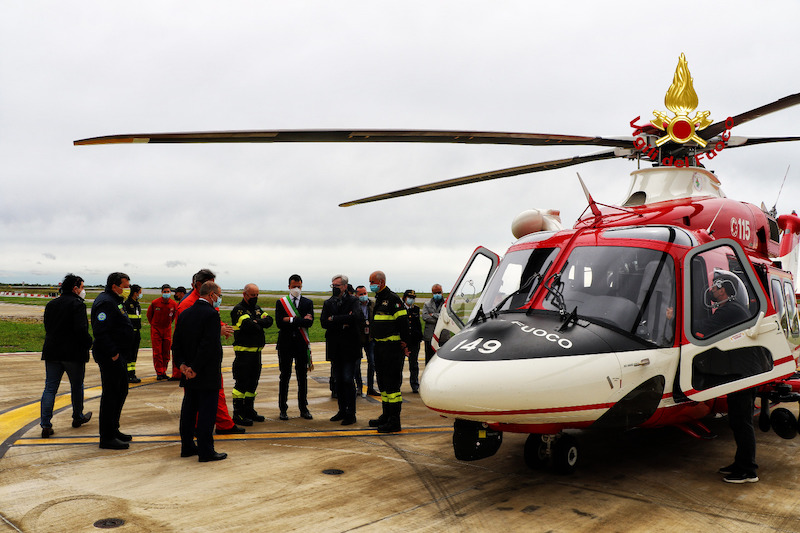 Vigili del Fuoco – Aeroporto Marco Polo (VE), Cerimonia di consegna del nuovo elicottero Agusta Westland AW 139 “Drago 149”