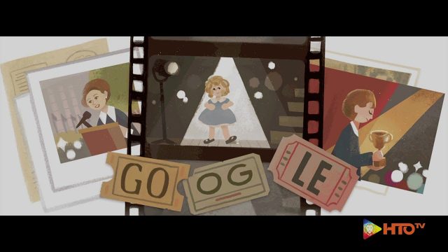 Google doodle Celebrating Shirley Temple