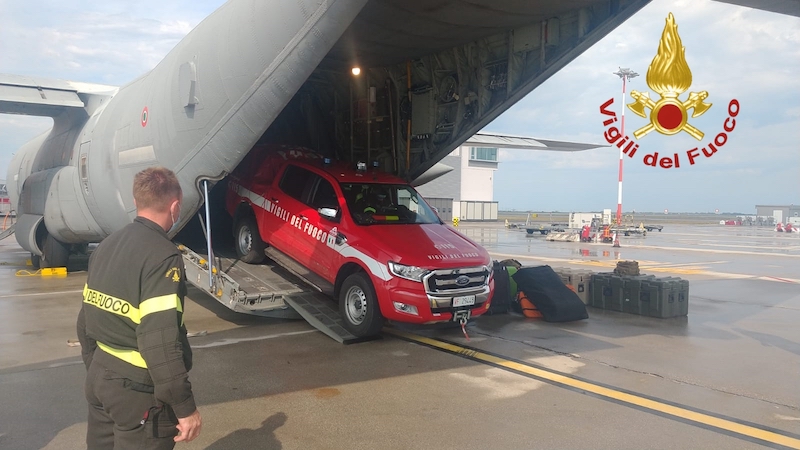Vigili del Fuoco – Alluvione in Belgio, Rientrato all’Aeroporto Marco Polo il Team Italiano