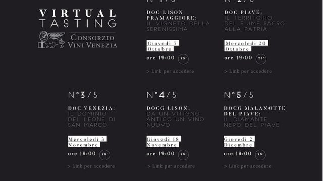 Virtual Tasting Consorzio Vini Venezia 2021